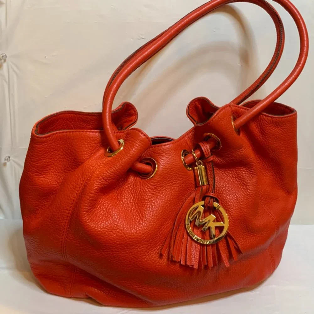 Gently Pre-Owned Orange Michael Kors Shoulder Bag